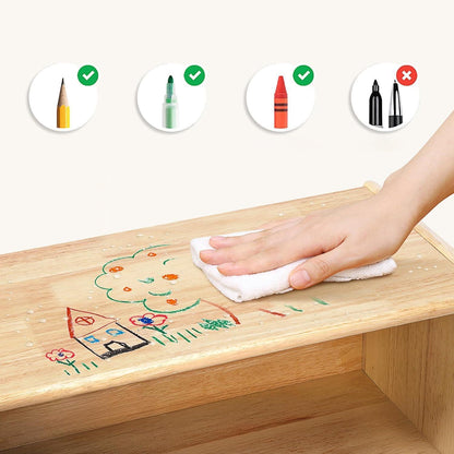 Kinderregal Holz Eckregal Spielzeugschrank 2 Ebenen 30x30x60cm