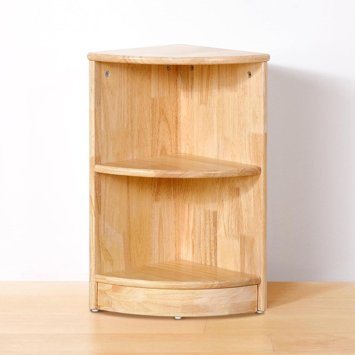 Kinderregal Holz Eckregal Spielzeugschrank 2 Ebenen 30x30x60cm