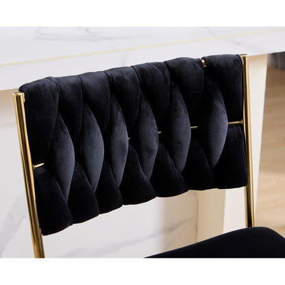 Barhocker Set 4er – Drehbar, Höhenverstellbar, Samt & Geflochten
