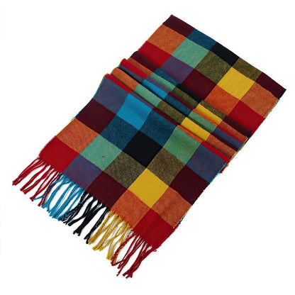 Karierter Schal Damen Herren, Tartan Winterschal 190cm, warm & weich