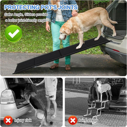 Hunderampe Klappbar 180x50cm – Rutschfest & Traglast 110kg