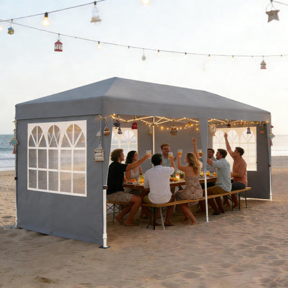 Faltpavillon 3x6m – Partyzelt mit Seitenwänden & Zubehör
