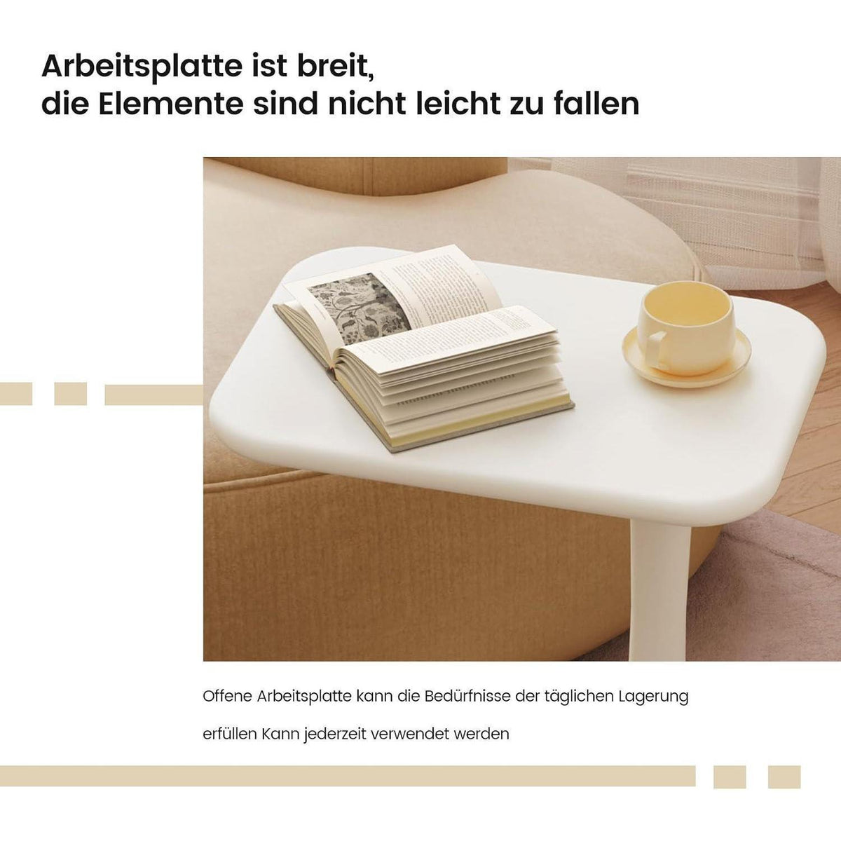 Moderner Sofatisch – Minimalistischer Beistelltisch für Wohnzimmer