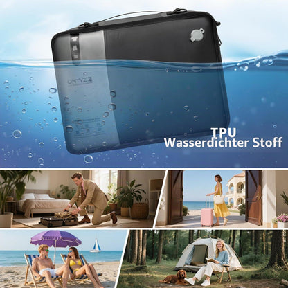 Wiederverwendbare Vakuumbeutel Reise Kleider Organizer Schwarz