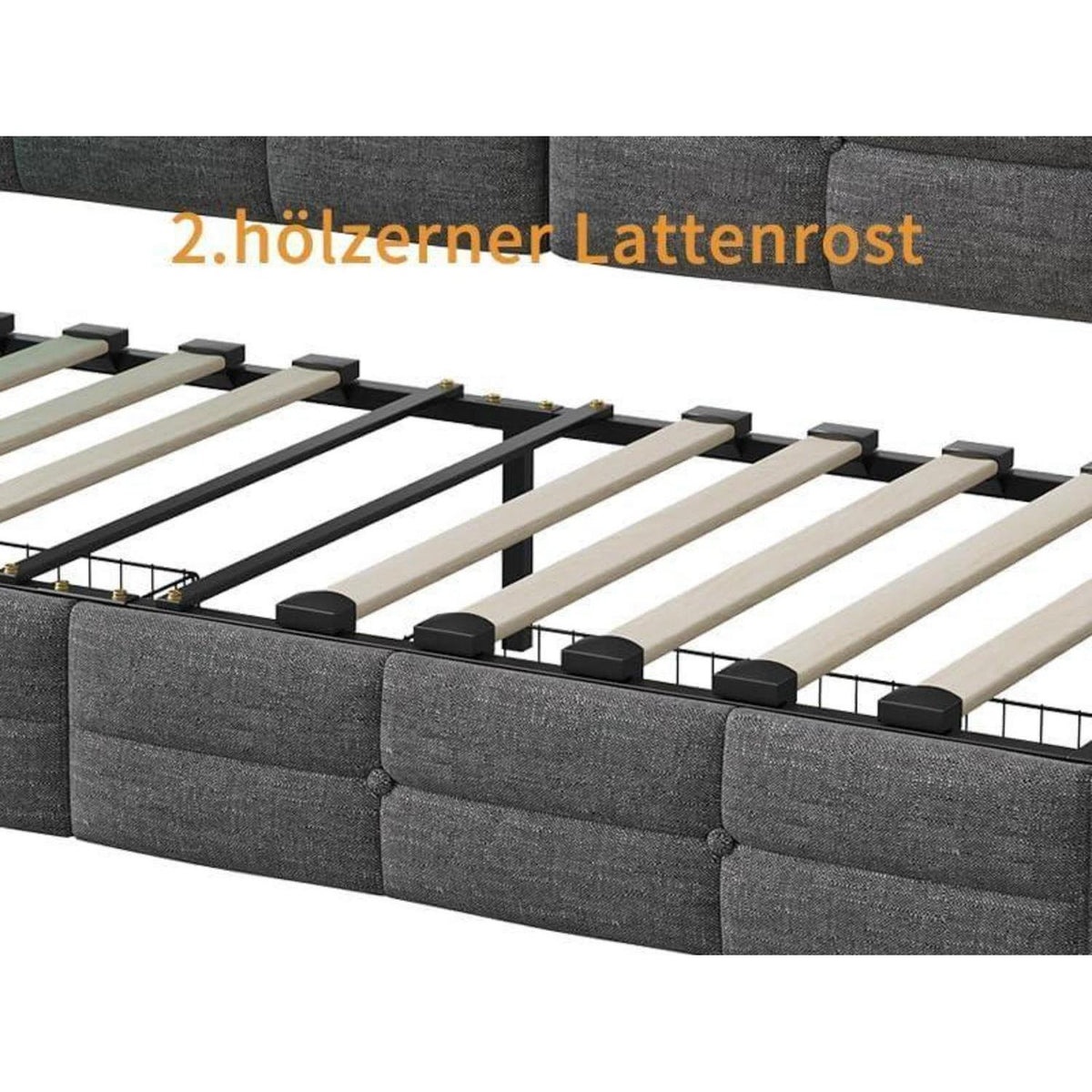 Schlafsofa 90x200/180x200 cm mit Lattenrost & Auszug