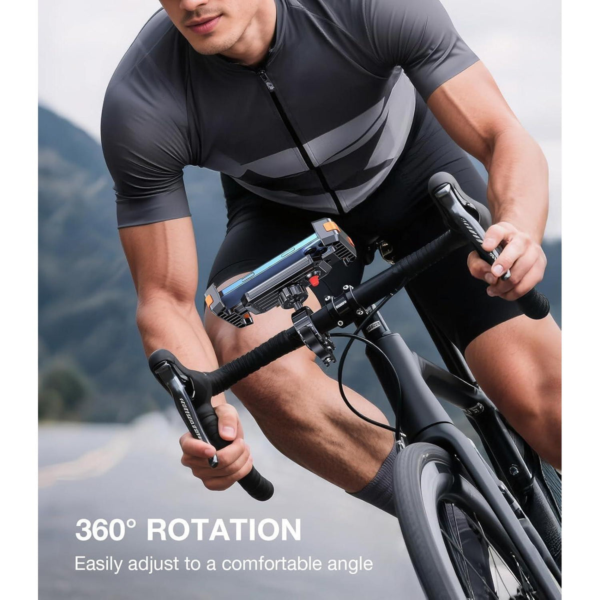 Handyhalterung Fahrrad Lenker – Anti-Shake & 360° Einstellbar