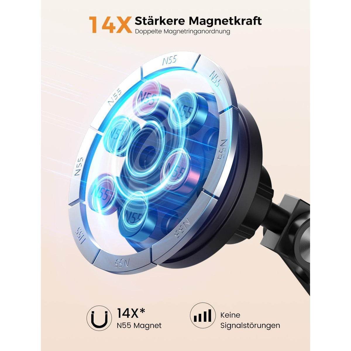 Magnetische Tablet Wandhalterung 360° drehbar & ausziehbar