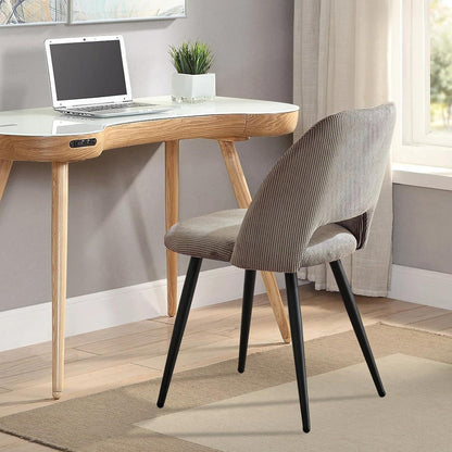 Esszimmerstühle 6er Set, Samt, Braun – Modern & Komfortabel