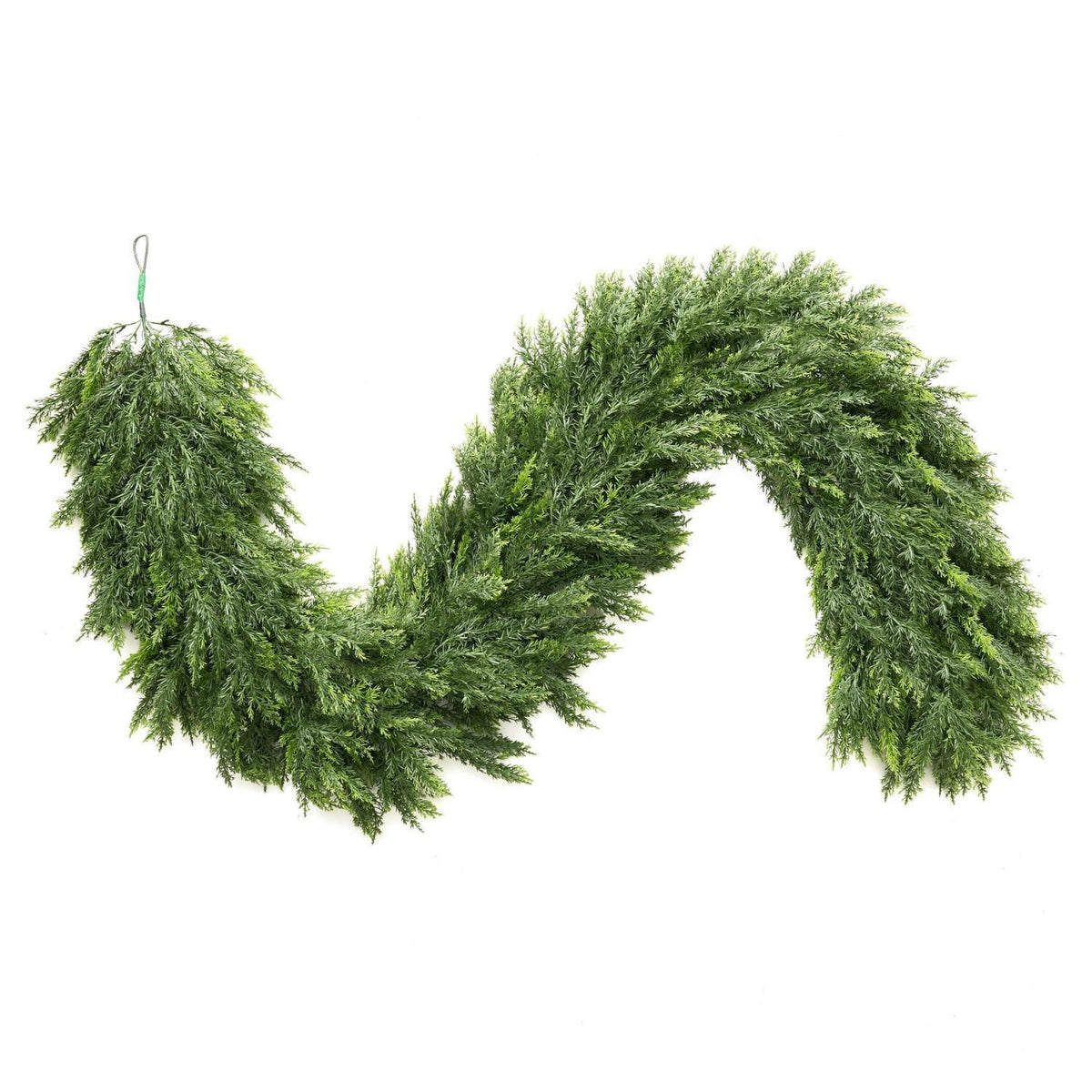 Realistische Zedernholz-Weihnachtsgirlande – 6 Fuß