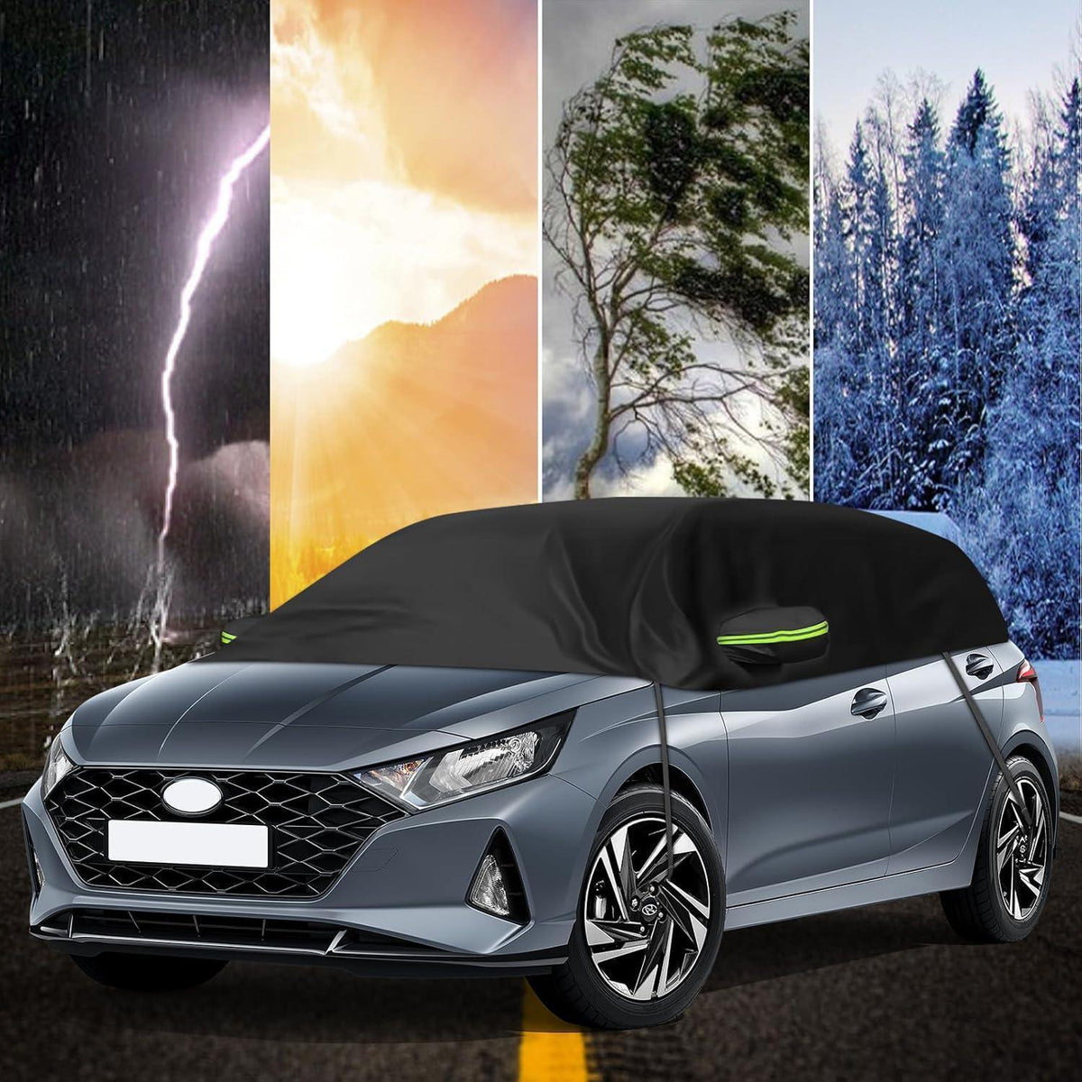 Halbgarage Auto Schutzhülle Hyundai i20 2008-2025 Wasserdicht
