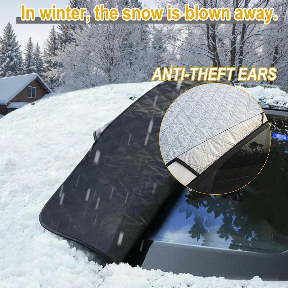 Magnetische Frontscheibenabdeckung – Schnee, Frost & Sonnenschutz