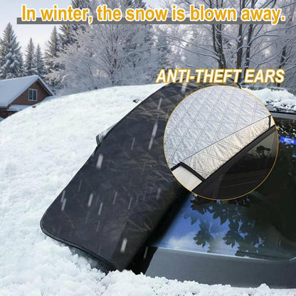 Magnetische Frontscheibenabdeckung – Schnee, Frost & Sonnenschutz