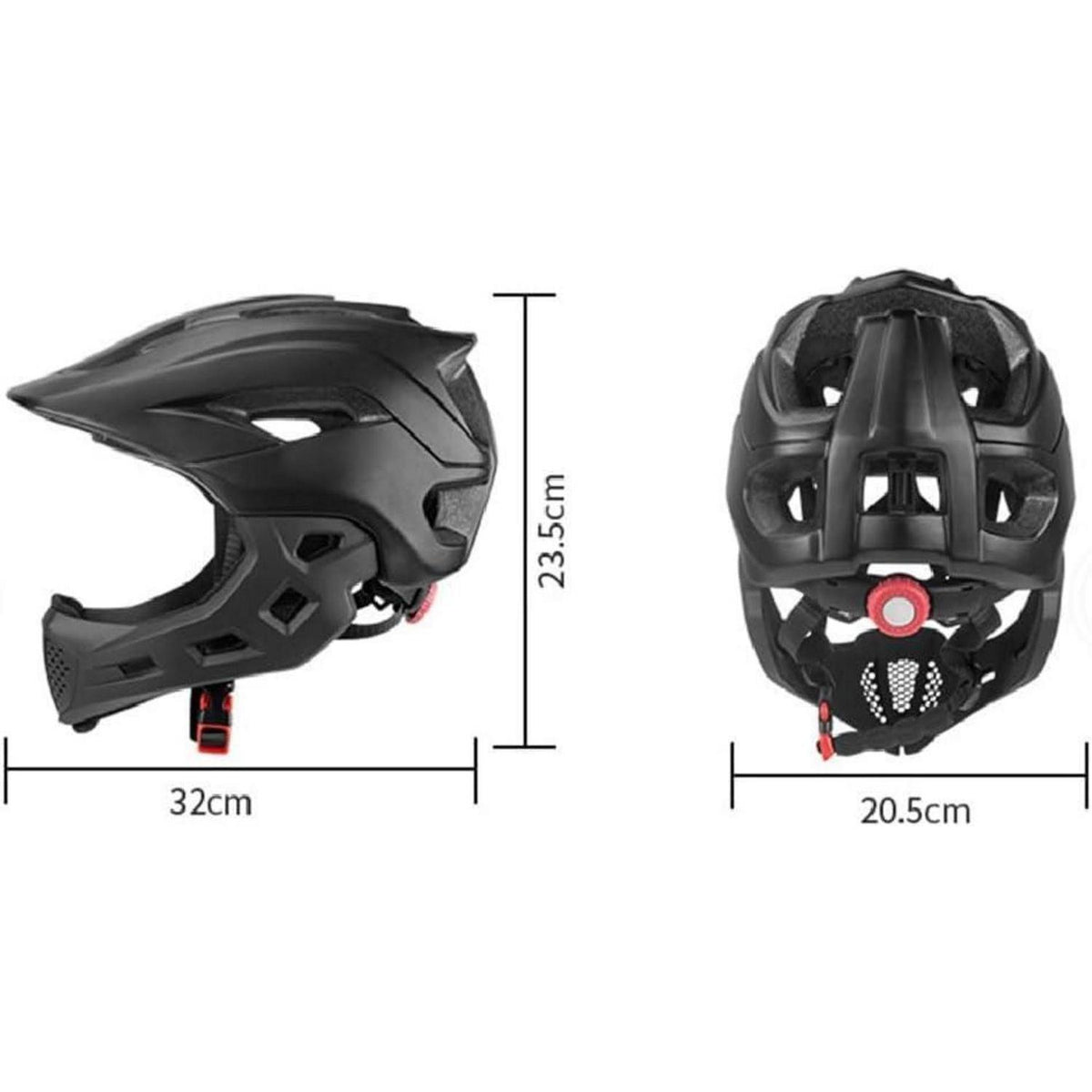 Kinder Fullface Helm 2in1 Fahrradhelm mit Kinnschutz