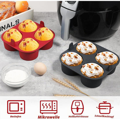 Silikon Muffinform für Airfryer – 2er Set, 8cm tief