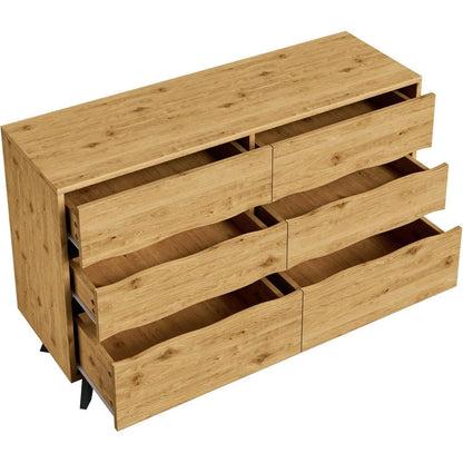 Kleine Kommode mit 6 Schubladen – Schmaler Flur- oder Schlafzimmerschrank
