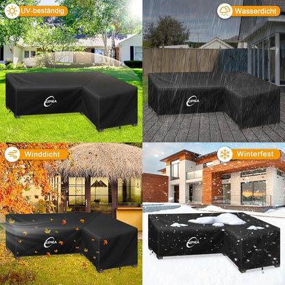 L-förmige Gartenmöbel Abdeckung – Wasserdicht & Winterfest