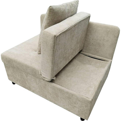 3-in-1 Schlafsofa mit verstellbarer Lehne – Beige