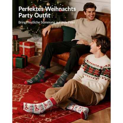 Adventskalender Socken Herren 12 Paar 43-46 Weihnachtssocken Lustig
