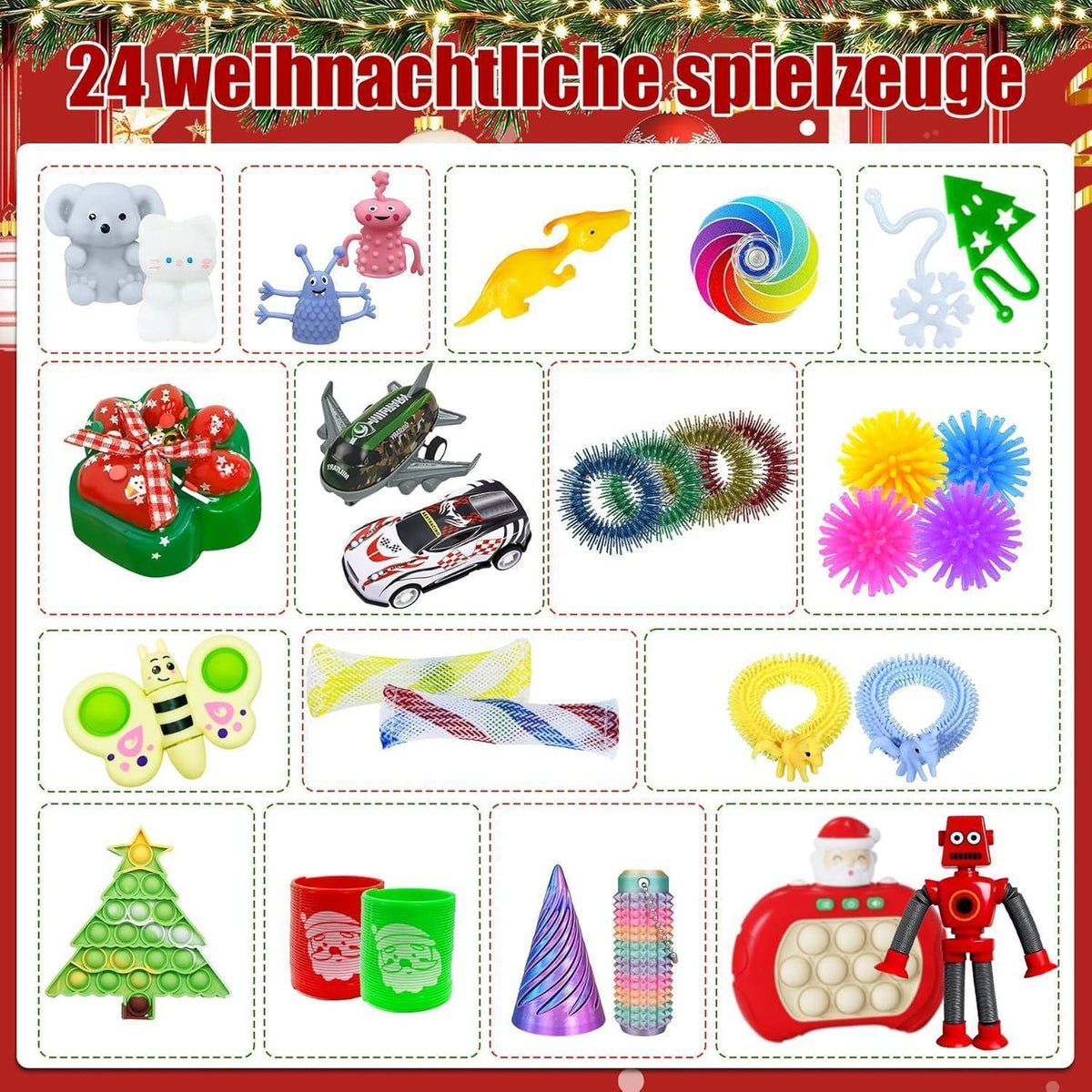 Fidget Adventskalender 2026 für Kinder – Stressabbau & Spielspaß
