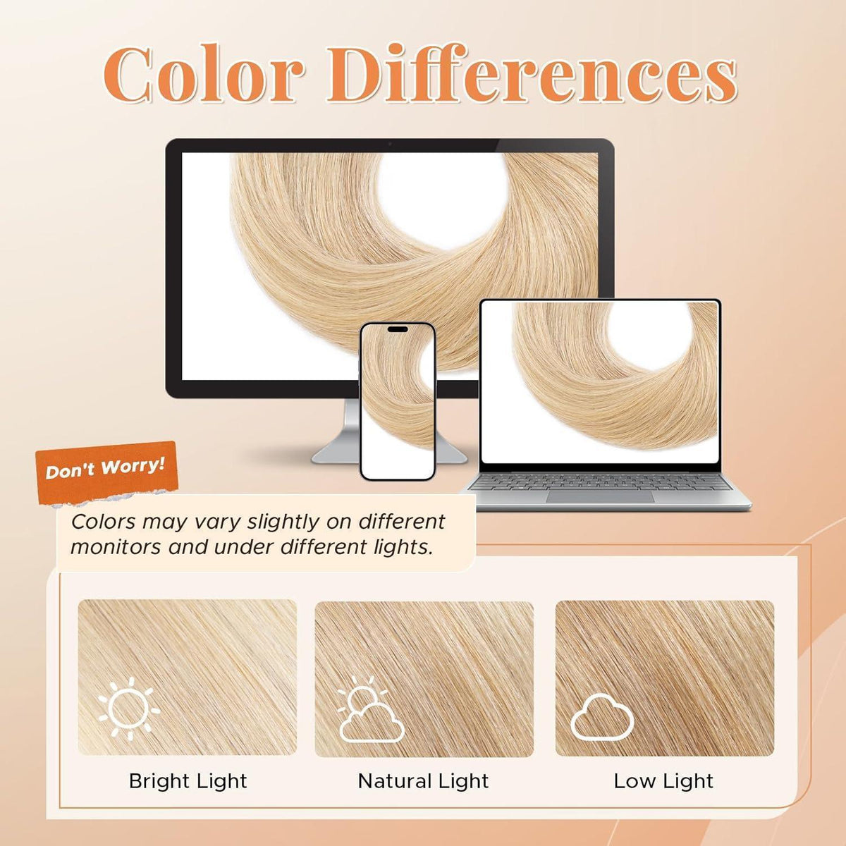 Blond Haarverlängerung Clip-In 40cm Echthaar – 45g