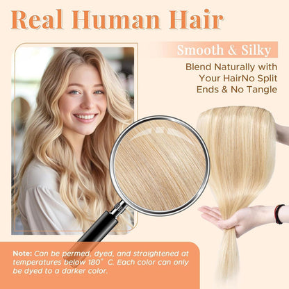Clip In Echthaar Extension Ascheblond/Blond (18P613) 40cm