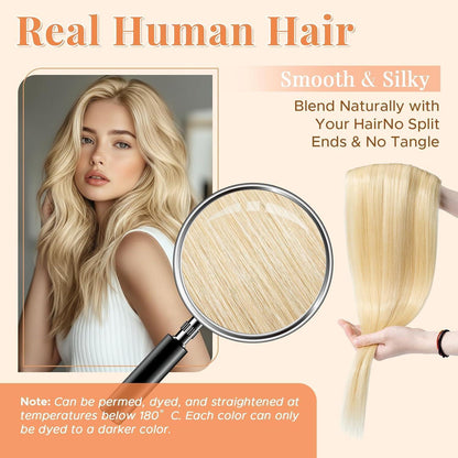 Echthaar Clip-In Extension Blond 35cm – Volumenspendend & Vielseitig