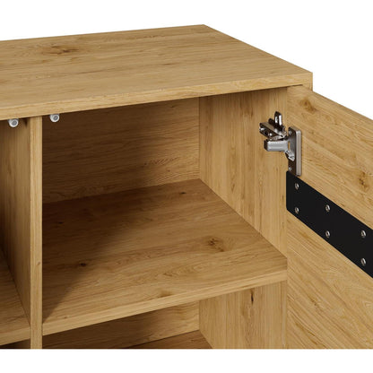 Modernes Sideboard mit 3 Türen | Holzoptik & Metallbeine