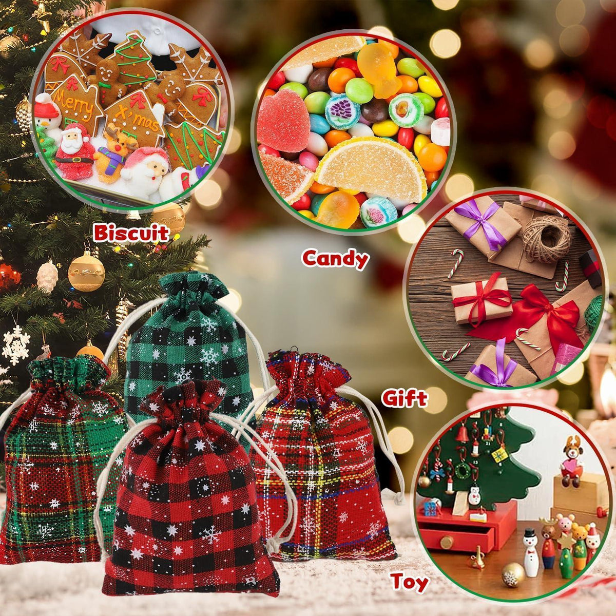 Adventskalender zum Befüllen aus Jute – 24 Stoffbeutel für Weihnachten