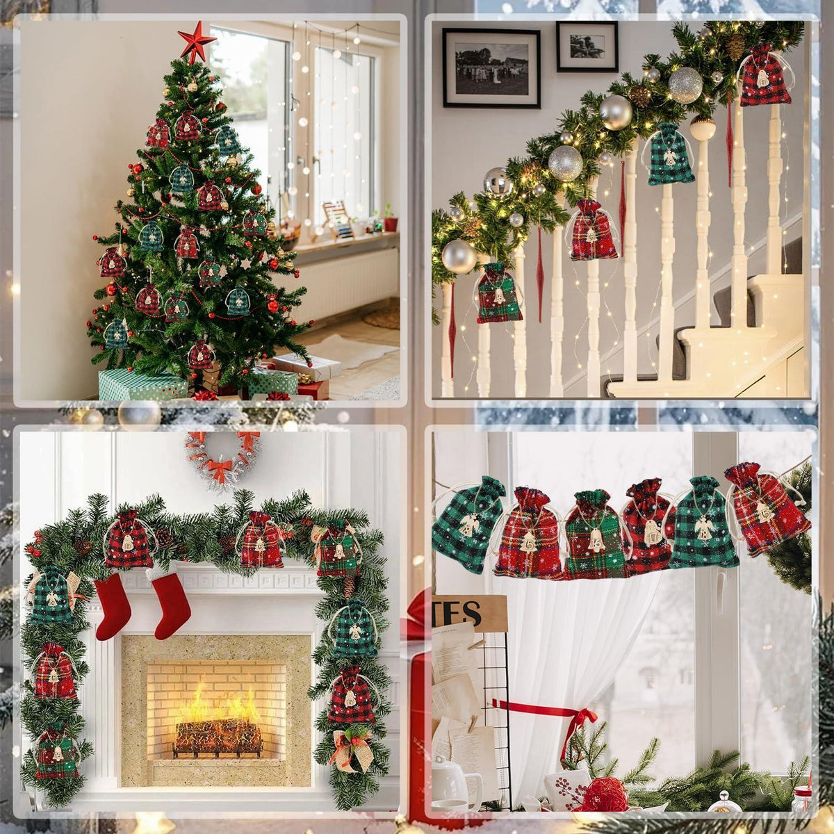 Adventskalender zum Befüllen aus Jute – 24 Stoffbeutel für Weihnachten