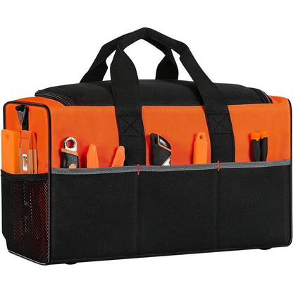 Werkzeugtasche 14 Taschen 50x29x26cm Robust 600D Schwarz-Orange