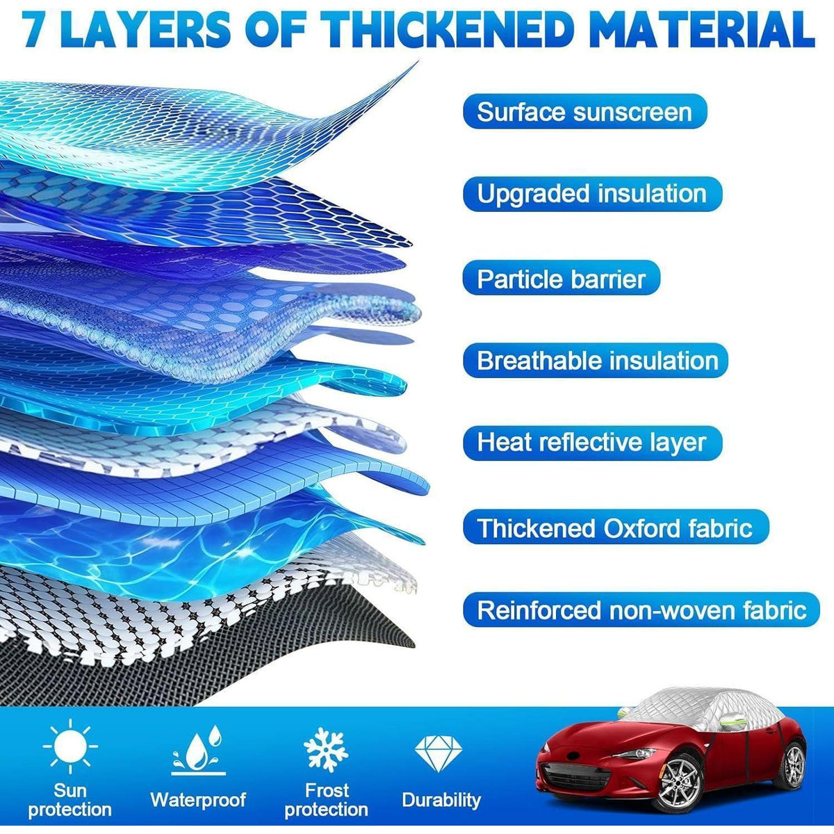 Halbe Autoabdeckung für Mazda MX-5 Miata MK4 ND 2015-2024
