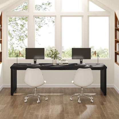 Großer Schreibtisch 180cm – Home Office PC Tisch mit Metallgestell