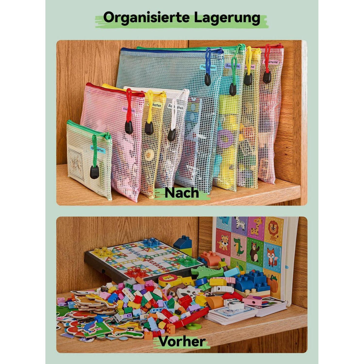 Dokumententaschen Set 15 Stück – A4, A5, A6 – Wasserdicht