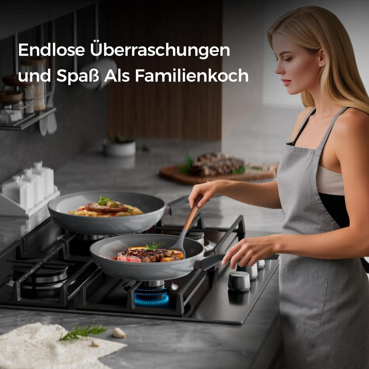 Keramik Pfannenset 3-teilig – Antihaft & Induktionsgeeignet