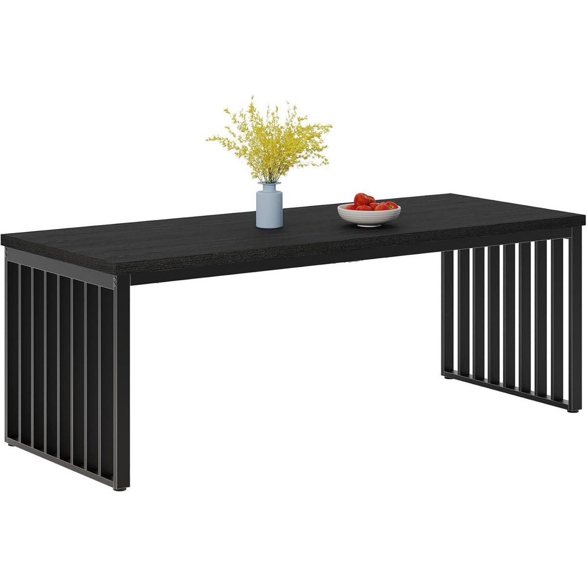 Industrietisch Esstisch 180cm Rechteckig für 6-8 Personen Schwarz