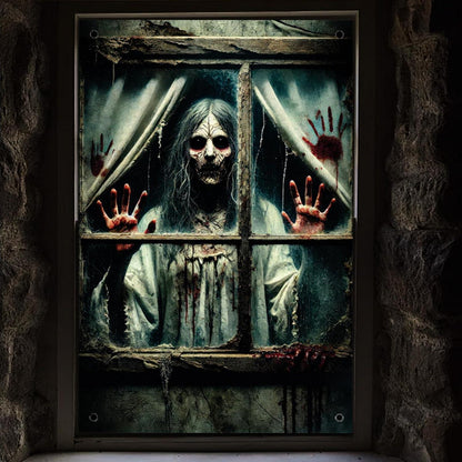 Halloween Fensterbild Geisterdeko – Gruselige Party Deko