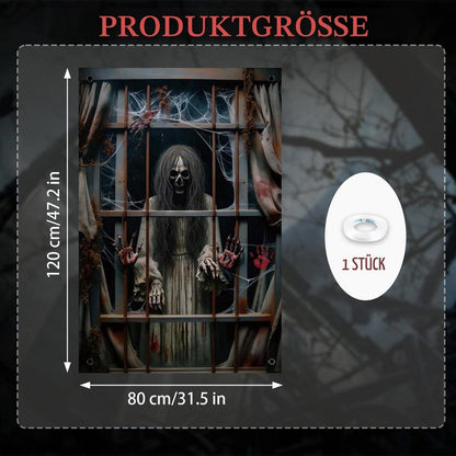 Halloween Fensterbild Geisterdeko – Gruselige Party Deko
