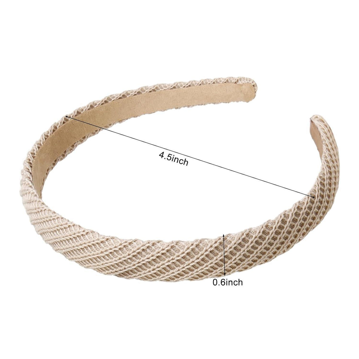 DRESHOW Haarreifen 4er Pack Geflochten Gestrickt Einfarbig Damen Mädchen