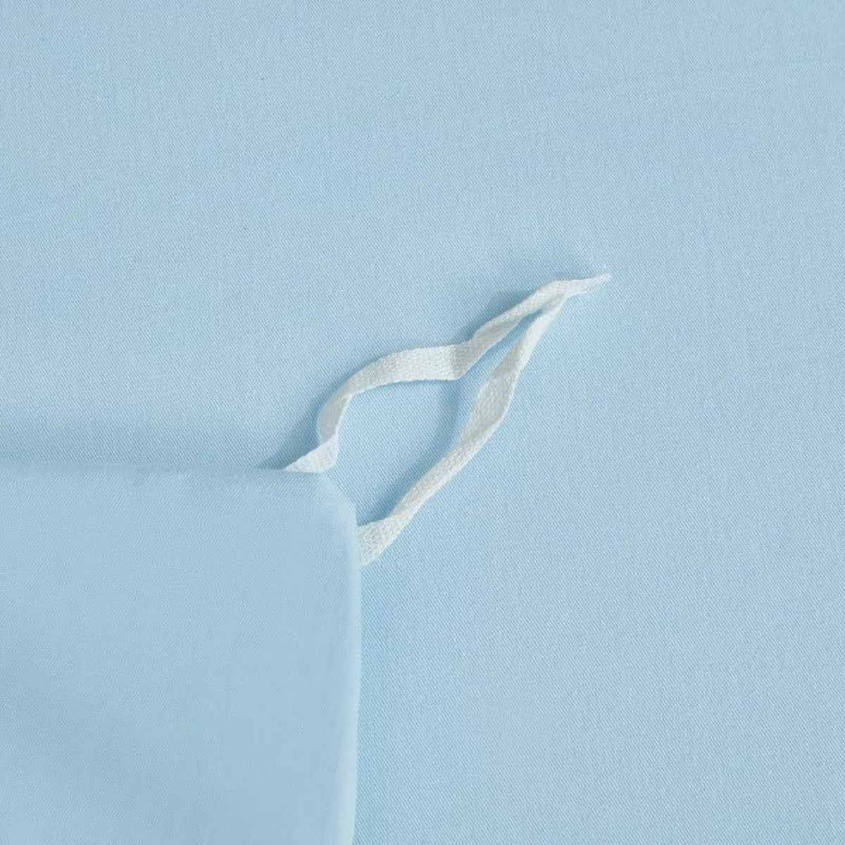 Mako Satin Bettwäsche Set 220x240cm Hellblau Baumwolle