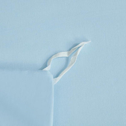 Mako Satin Bettwäsche Set 220x240cm Hellblau Baumwolle