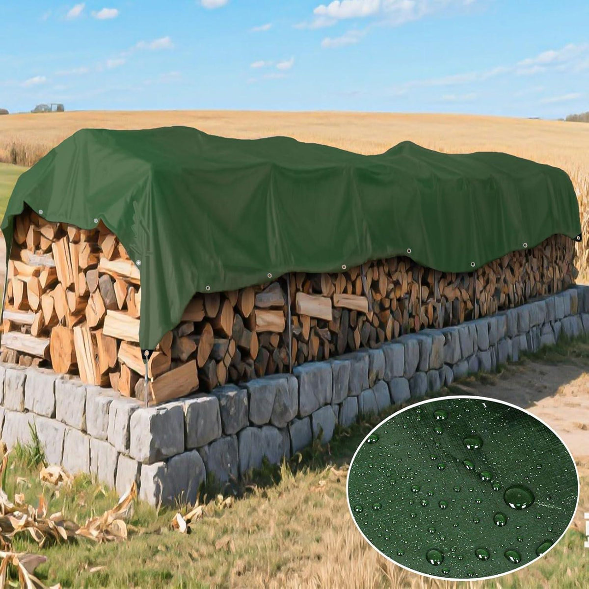 Wasserdichte Abdeckplane 6x10m – Robust & Vielseitig für Garten & Auto