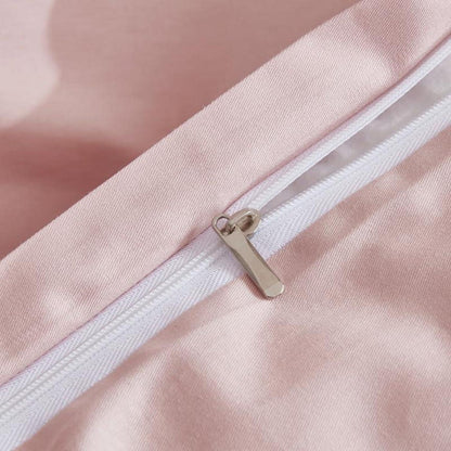 Mako Satin Bettwäsche Set Rosa 135x200cm - 4tlg. Baumwolle