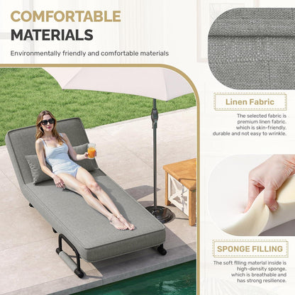 4-in-1 Schlafsessel – Platzsparendes Bett & Relaxsessel Dunkelgrau