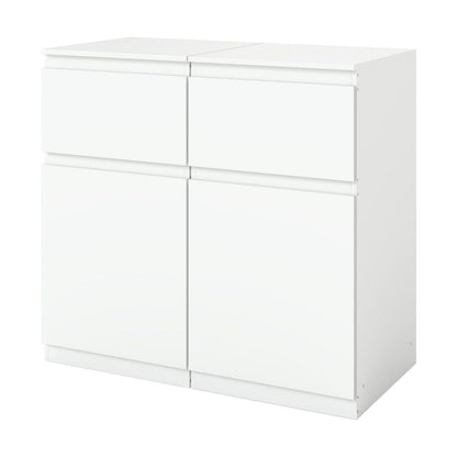 2er-Set Kommoden Weiß 40cm - Schlafzimmer, Büro & Flur