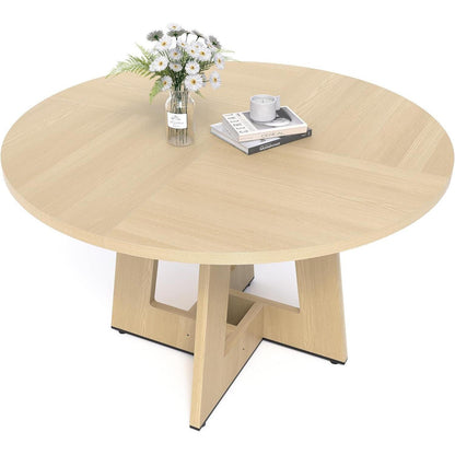 Runder Esstisch Eiche 120cm – Stabil & Modern für 4-6 Personen