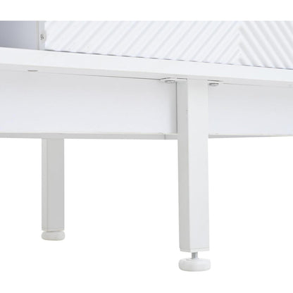 TV Lowboard Weiß mit Stauraum – 200x40x50.5cm