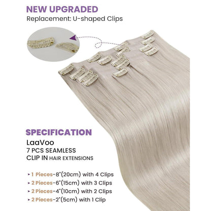 Echthaar Clip-in Extensions Blond #60 – 40cm, 100g