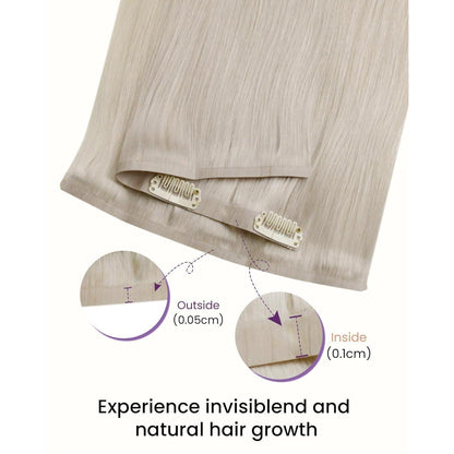 Echthaar Clip-in Extensions Blond 55cm – Salon Qualität