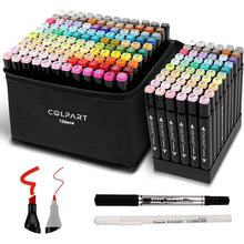 120 Farben Alkohol Marker Set mit Fineliner & Gelstift