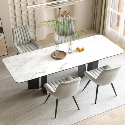 Esszimmerstühle 6er Set Grau | Polsterstühle mit Sitzkissen